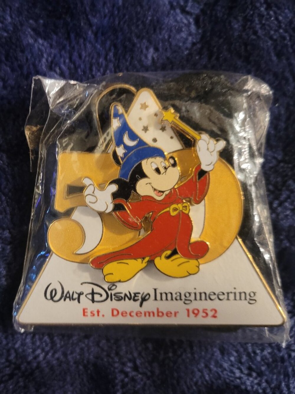 Walt Disney Imagineering 50th Anniversary Sorcerer Mickey Bolo Lanyard Slider –
